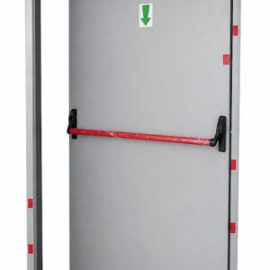 PUERTA METALICA E120 ANTIPANIC BAR GRIS DER 1.00X2.15CM