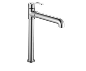MONOMANDO LAVABO VERTICAL ALTO CENTURY CON VALVULA COBRE BRUSHED