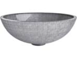 LAVAMANOS DE CRISTAL VENICE40 CRYSTAL WASH BASIN SILVER/BLACK