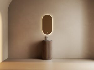 LAVAMANOS DE PEDESTAL DARK WALNUT 45X45CM