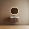 MUEBLE DE BANO DARK WALNUT 90cm