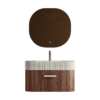 MUEBLE DE BANO DARK WALNUT 90cm
