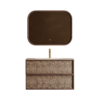MUEBLE DE BANO DARK WALNUT 90cm