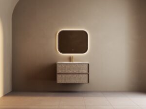 MUEBLE DE BANO DARK WALNUT 90cm