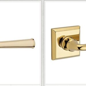 ENTRY FEDERAL RESERVE LEVER R POLISHED BRASS