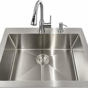 FREGADOR SENCILLO 25X22 METAL INCLUYE CANASTA