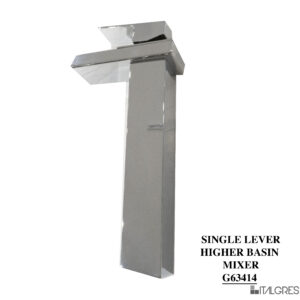 SINGLE LEVER HIGHER BASIN MIXER, WANHAI CARTRIDGE 40CM*9/16 301S/S FLEXIBLE HOSE