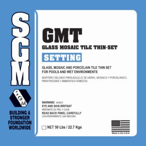 PEGAMENTO GLASS MOSAIC THINSET WHITE
