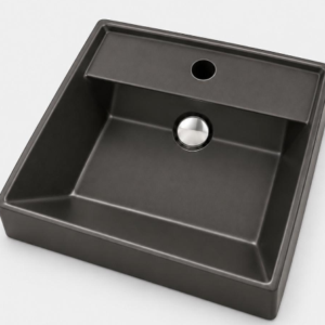 LAVAMANOS DE SOBRE PONER CUADRADO BLACK 410X410X150MM