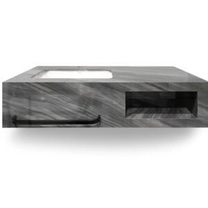 MUEBLE DE ROCK STONE GRIGIO ATICO PULIDO 100CM UNDER C/SINTERSTONE