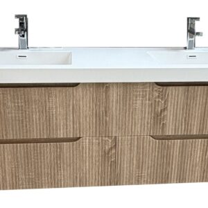 MUEBLE DE BANO 2 GAVETAS MIEL 180CM F13