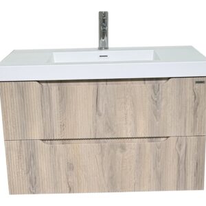 MUEBLE DE BANO 2 GAVETAS ROVERE 90CM F23
