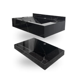 MUEBLE ROCK STONE NEGRO MARQUINA GLOSSY 80CM