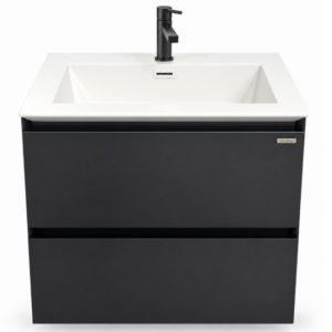 MUEBLE DE BANO 2 GAVETAS DARK GREY 60CM