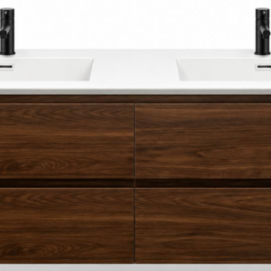 MUEBLE DE BANO 2 GAVETAS WALNUT M124 150cm