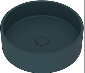 CONCRETE BASIN GREEN ROUND 400*400*120