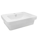 LAVAMANOS CUADRADO DE SOBREPONER FLUID BLANCO