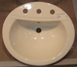 LAVAMANOS DE MUEBLE 8" NEVADA BONE