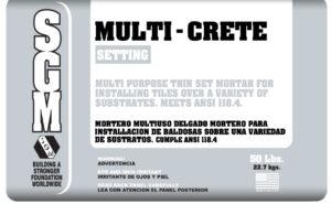 PEGAMENTO MULTI CRETE GREY 50 LBS