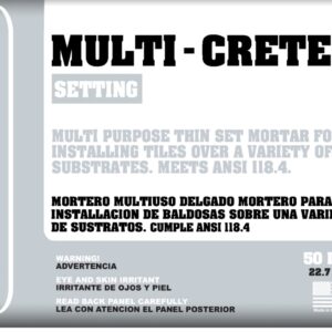 PEGAMENTO MULTI CRETE GREY 50 LBS